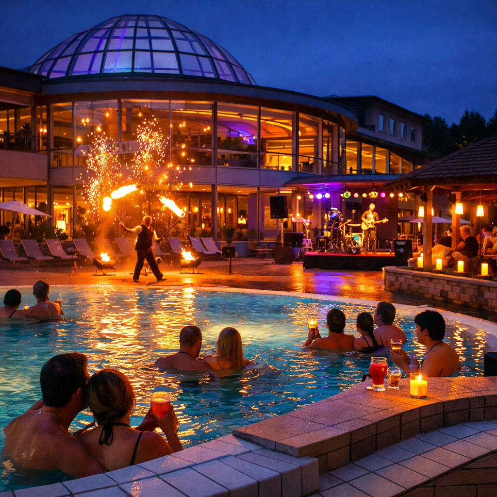 Feurige Show, termálna voda a skvelá atmosféra v Wohlfühl-Therme Bad Griesbach