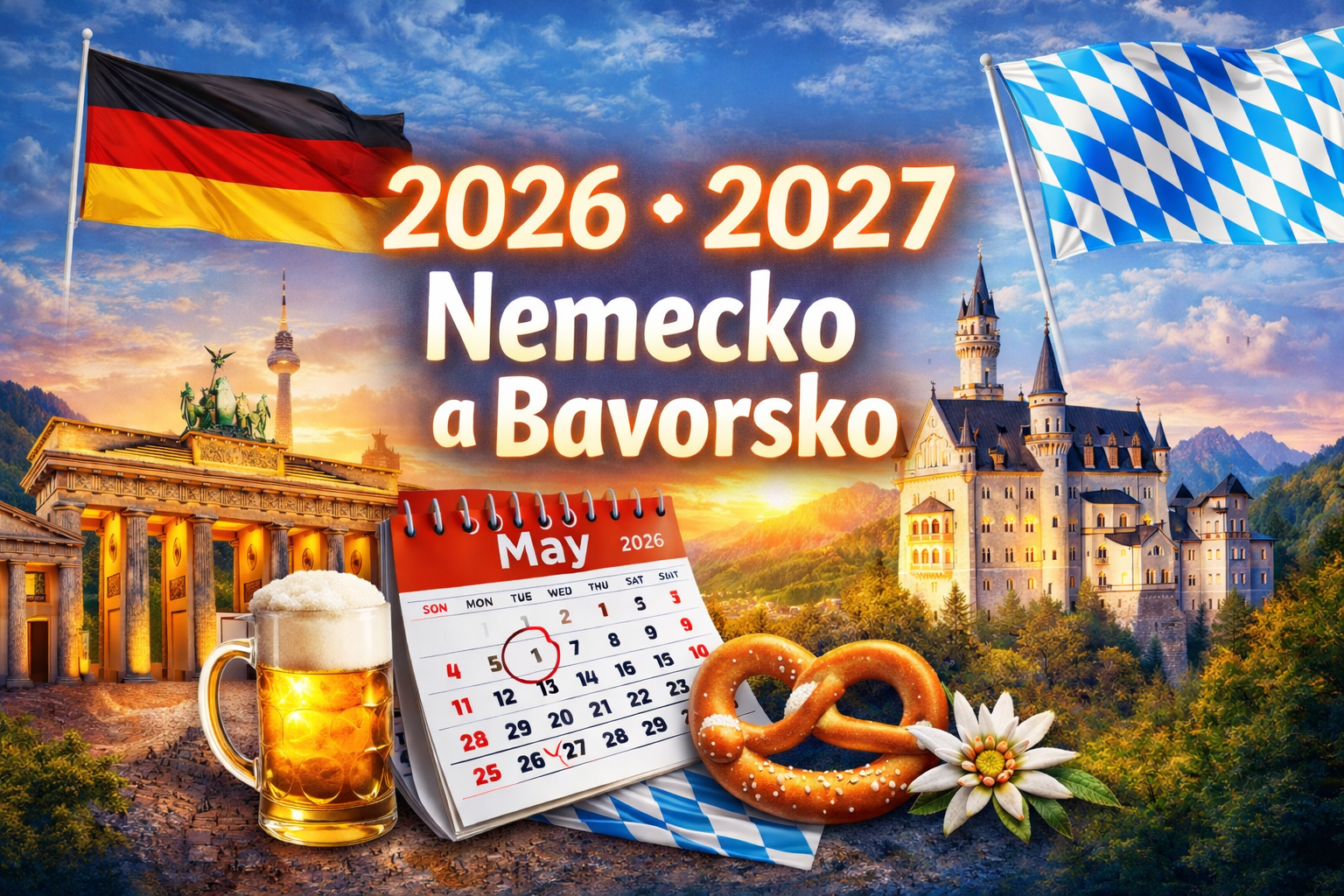 Prehľad sviatkov v roku 2026 a 2027 v Nemecku a v Bavorsku